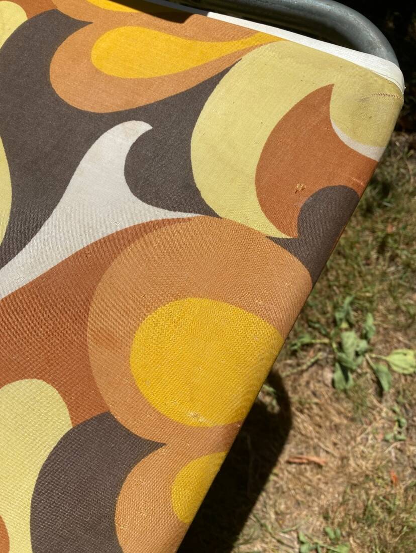 Folding camping chair, 70s garden armchair