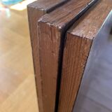 Vintage wall-mounted bookcase shelves in Rio rosewood