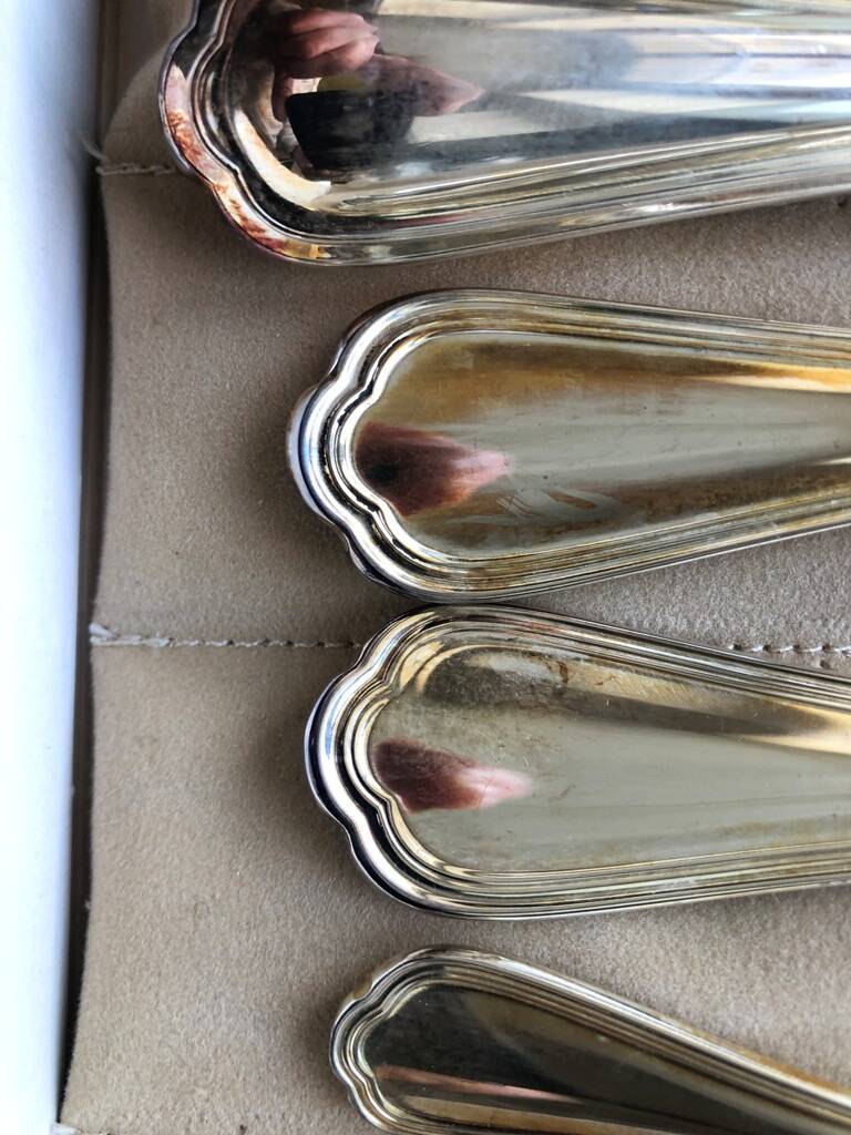 Cristofle silver metal cutlery set