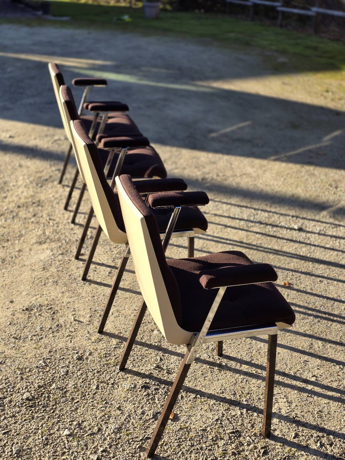 4 Allibert dining room chairs 1970