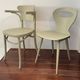 Set of 2 BISTROT wooden seats: BAUMANN chair and LUTERMA armchair.