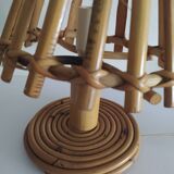 Pair of bamboo lamps