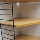 1960s corner wall unit in ash , Nisse Strinning Sweden