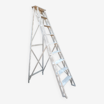 Large all-wood stepladder