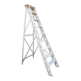 Large all-wood stepladder