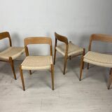 Teak chairs model 75 Niels Moller