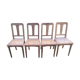 4 Deco chairs cane