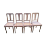 4 Deco chairs cane