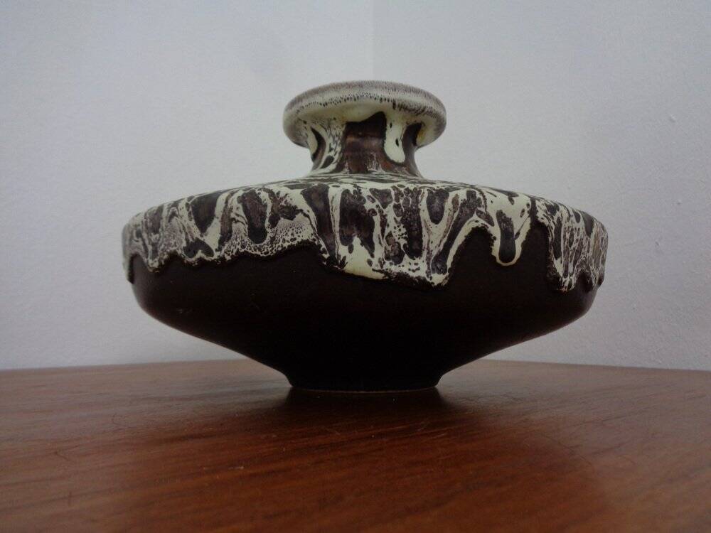 Lava ceramic vase from Silberdistel, Germany, 1970s