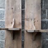 Pair of rustic benches 265 cm
