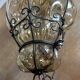 Hallway cage lantern, Murano blown glass, Venice, vintage, 1960s
