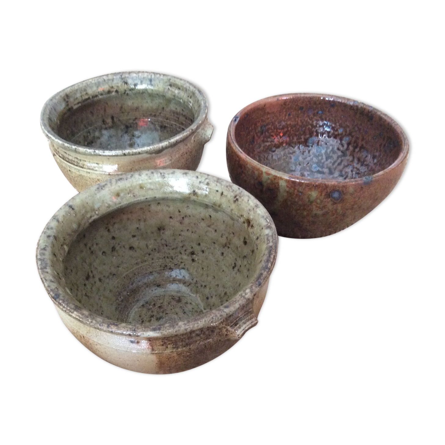 Set of 3 stoneware bowls