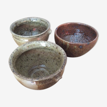 Set of 3 stoneware bowls