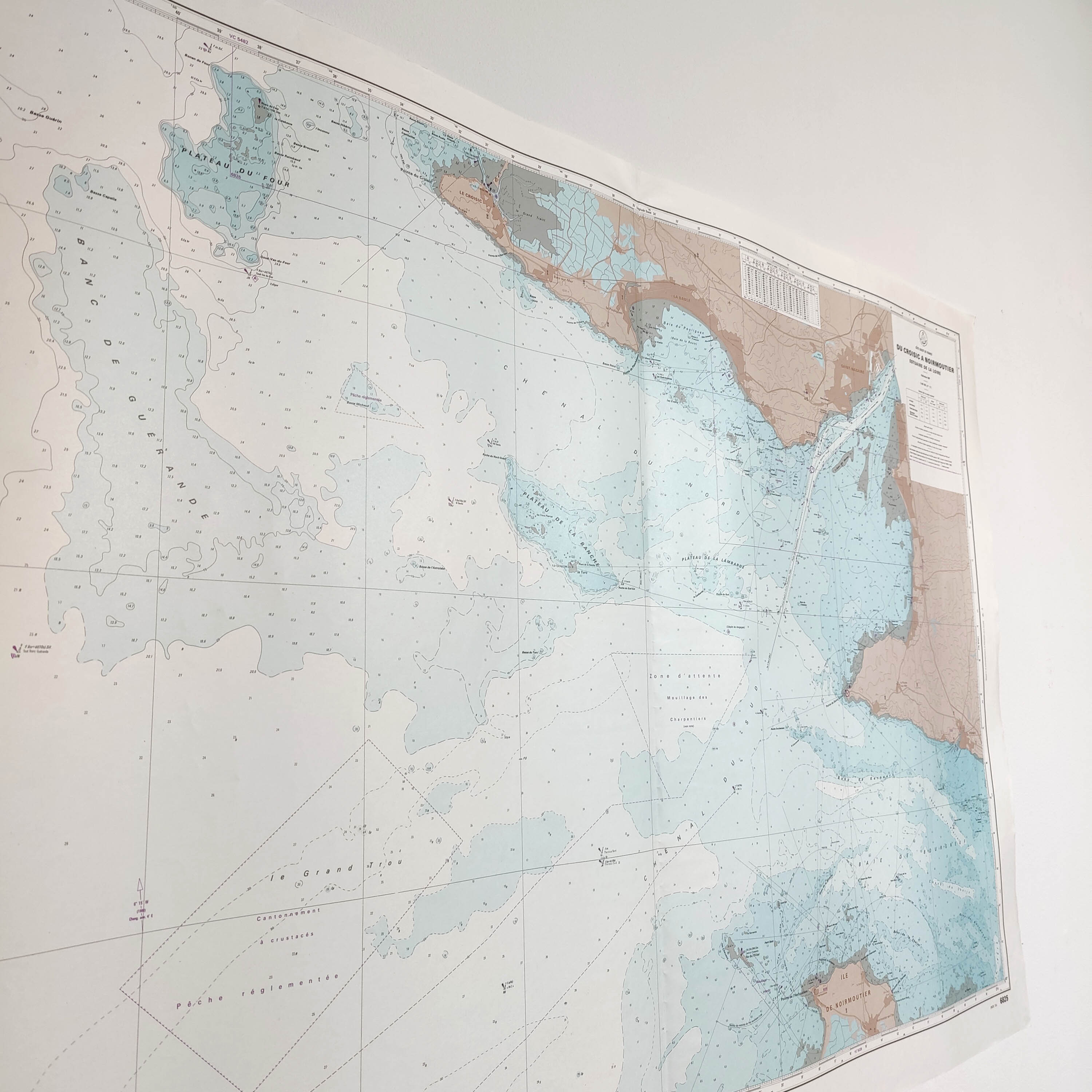 Loire estuary map Croisic island Noirmoutier