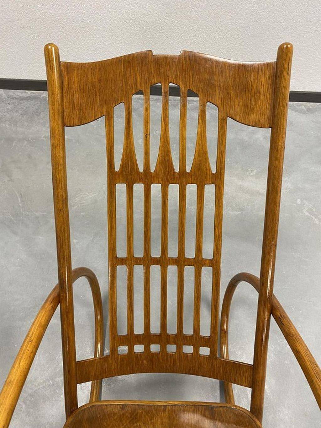 Chaise à bascule n°813 par Koloman Moser pour J.J.Kohn