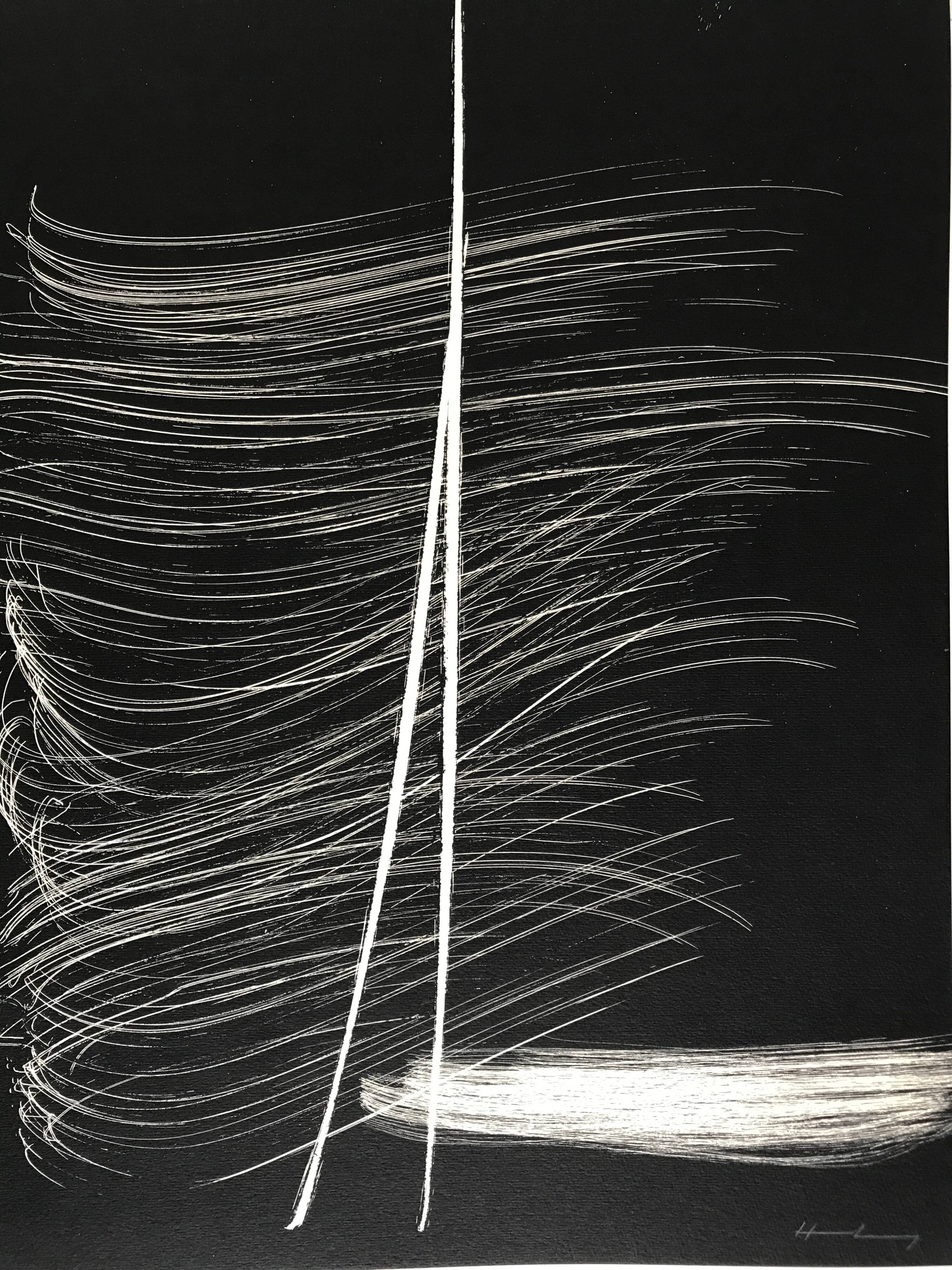 Hans HARTUNG, Farandole III, 1977: Original lithograph signed in pencil