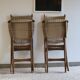 Danish style wooden chairs and braided rope