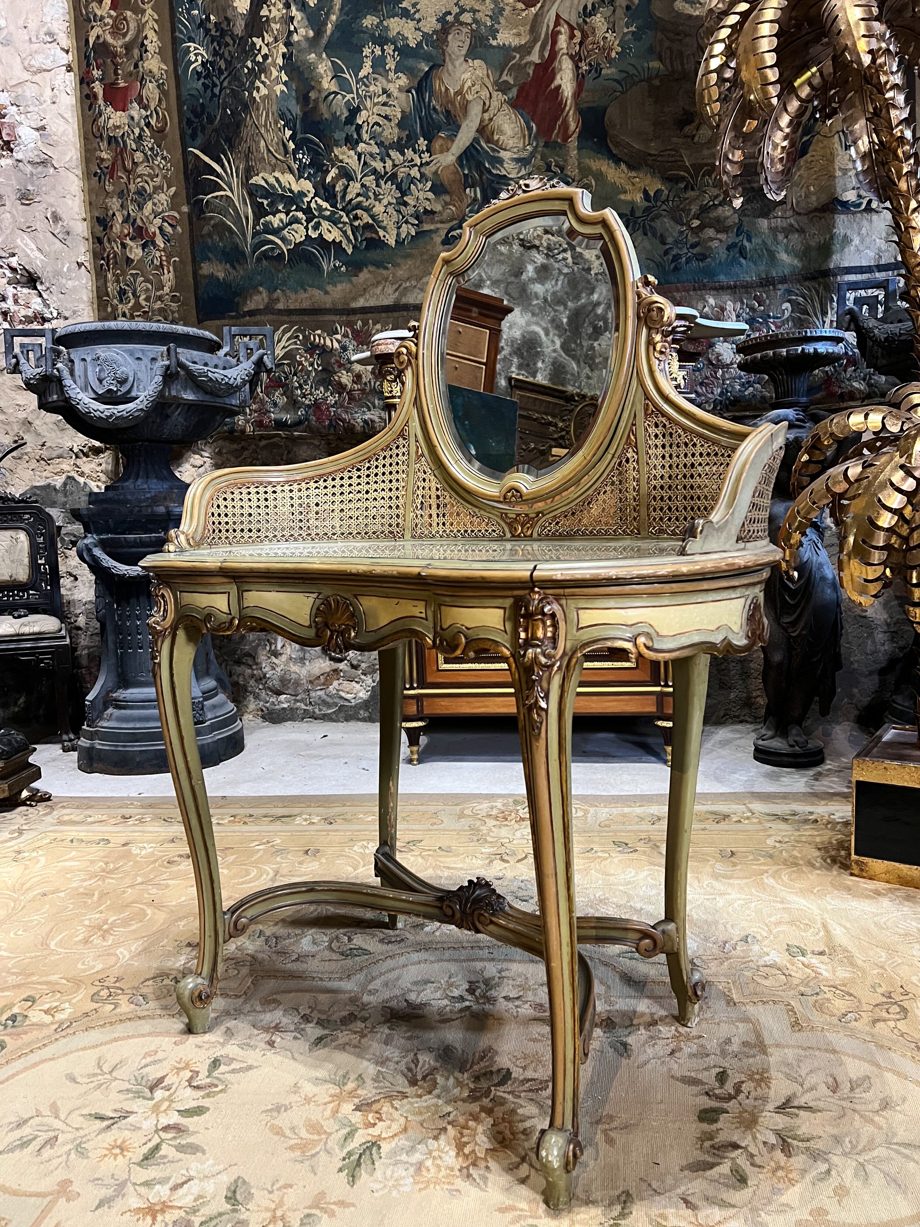 Dressing table in Louis XV style of the Napoleon III period