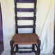 Chaise haute époque paillée