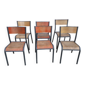 Set of 6 Mullca chairs