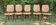 Lot de 5 chaises vintage des années 50