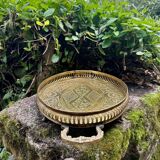 Large brass tray in Louis XV baroque style