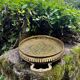 Large brass tray in Louis XV baroque style