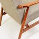 Scandinavian Lounge Chair Grey Soft Upholstery| Refurbished Vintage Ar