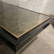 Table basse Belgo chrome par Roger Vanhevel années 70