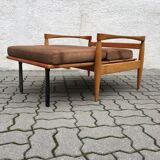 Vintage miroslav navratil lounge chairs adjustable mid century 60s