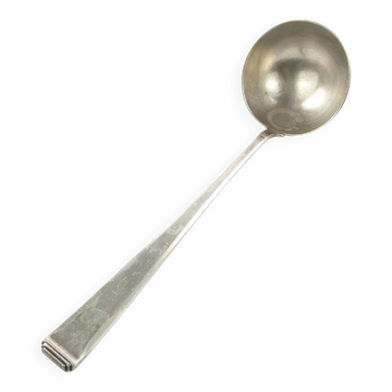 Art Nouveau soup ladle, silver-plated alpaca, Bracia Henneberg, Poland, 1930s
