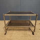 Neoclassical style brass coffee table