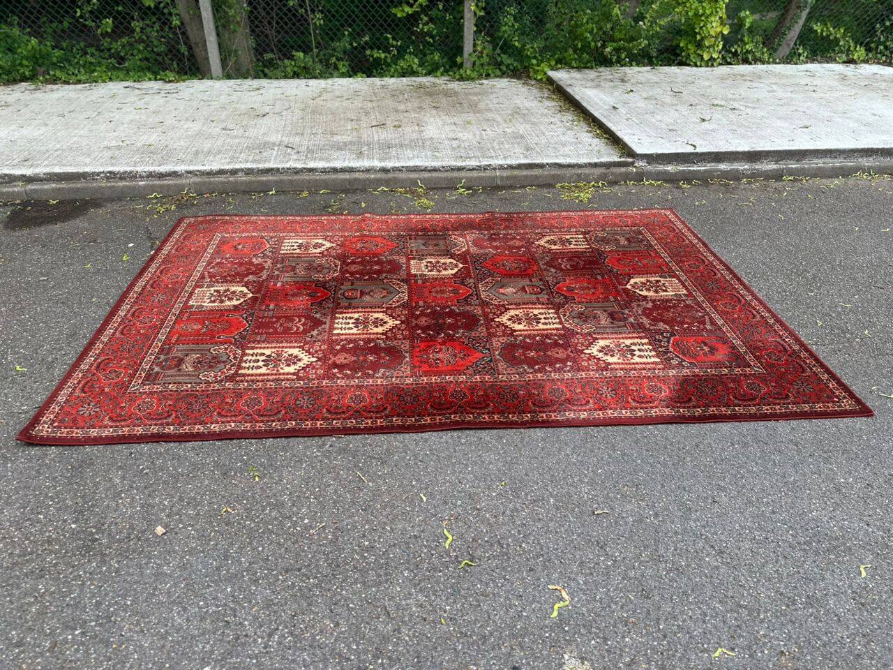 Bordeaux Bakhtiari Persian rug in industrial wool 200x300cm