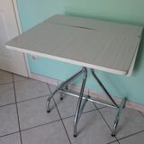 Formica foldable table, chrome feet - 60s