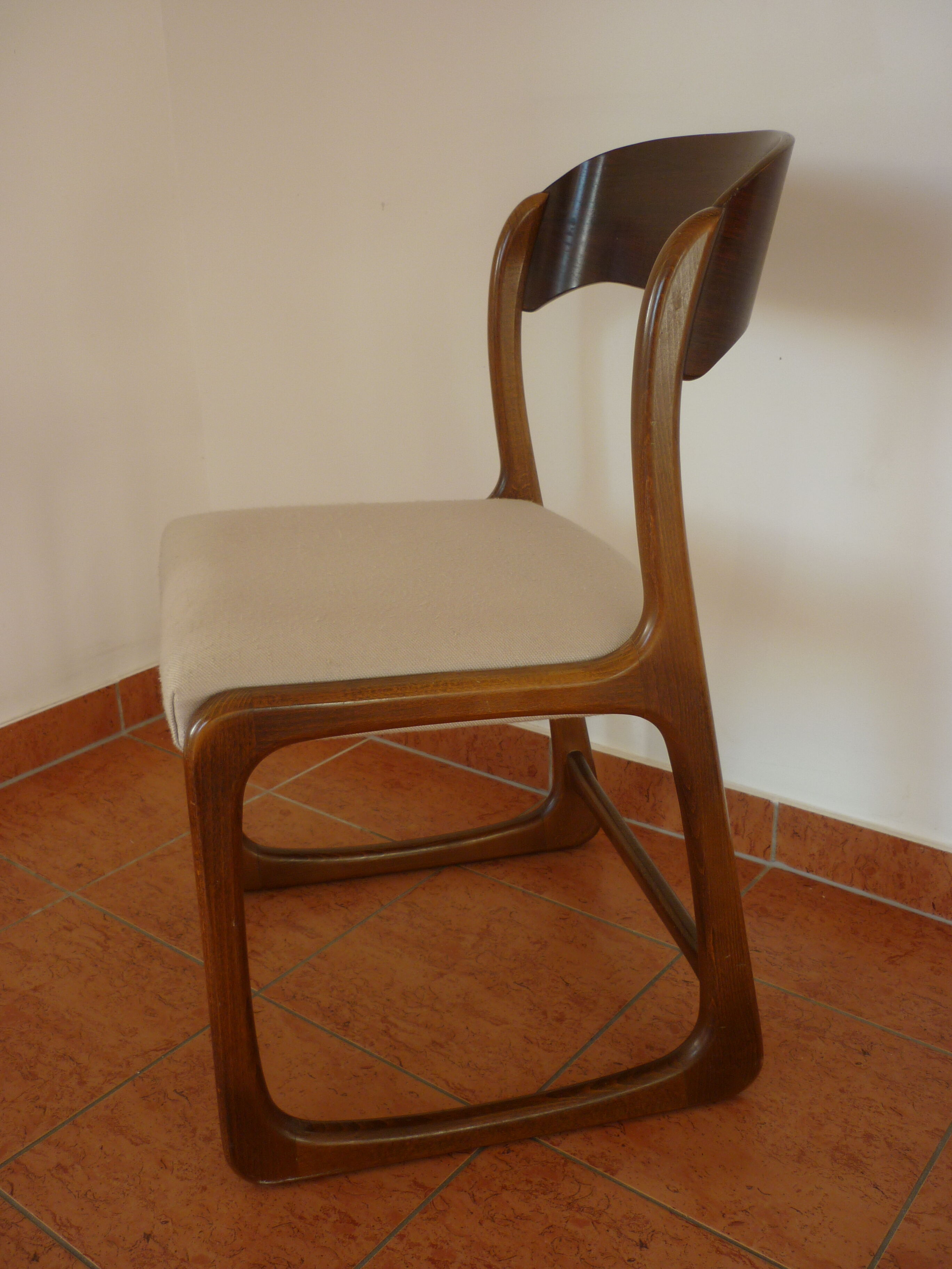 Set of 4 chairs sled Baumann