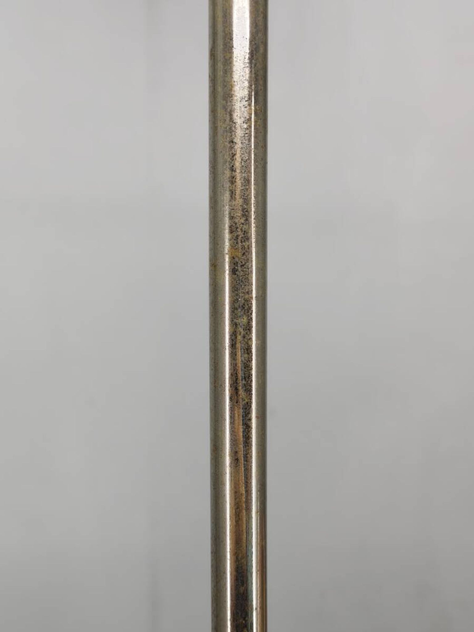 Art Deco Nickel and Glass Chandelier, 1930s