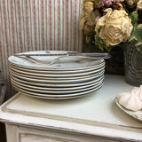 Vintage flat plates made in France Digoin