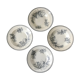4 assiettes creuses Terre de Fer Société Céramique modèle Chardon made in Holland fin XIXè