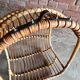Vintage bamboo hanging chair