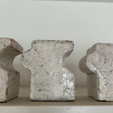 Set of cracked mini-vases