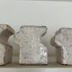 Set of cracked mini-vases