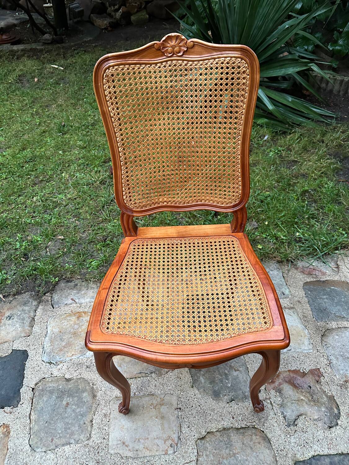 Caned chairs in Louis XV style