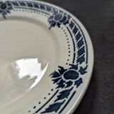 Lot 10 assiettes plates anciennes Badonviller modèle Jeanne