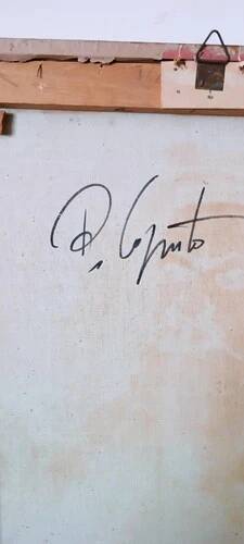 Painting Portrait Woman Signed P. CAPUTO
