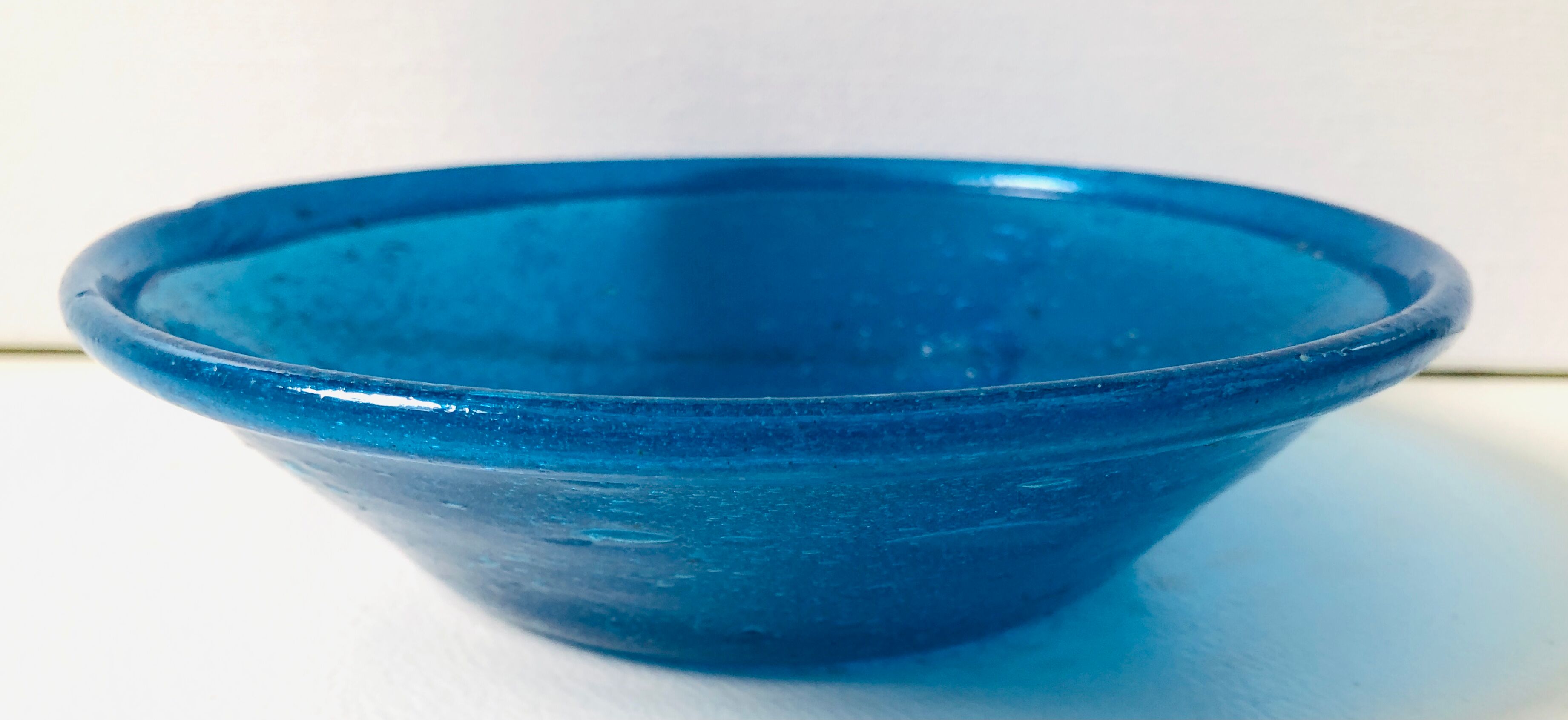 Blue cup blown glass