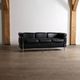 Cassina LC2 three seater sofa by Charlotte Perriand and Le Corbusier, 1980s