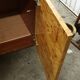 Buffet low elm magnifying glass circa 70