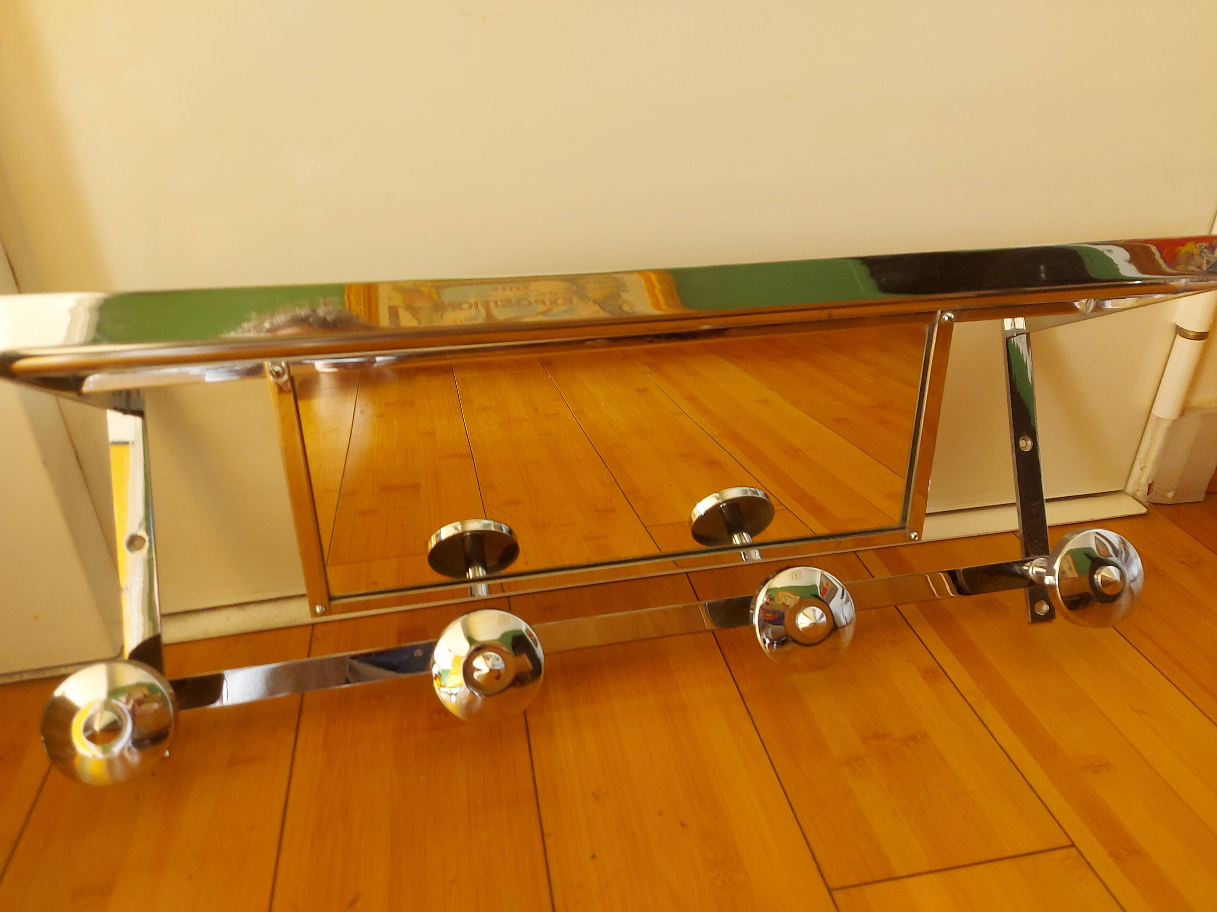 Wall-mounted mat rack, 40's hat rack