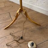 Tripod floor lamp in gold metal