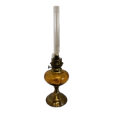 Smoked glass kerosene lamp